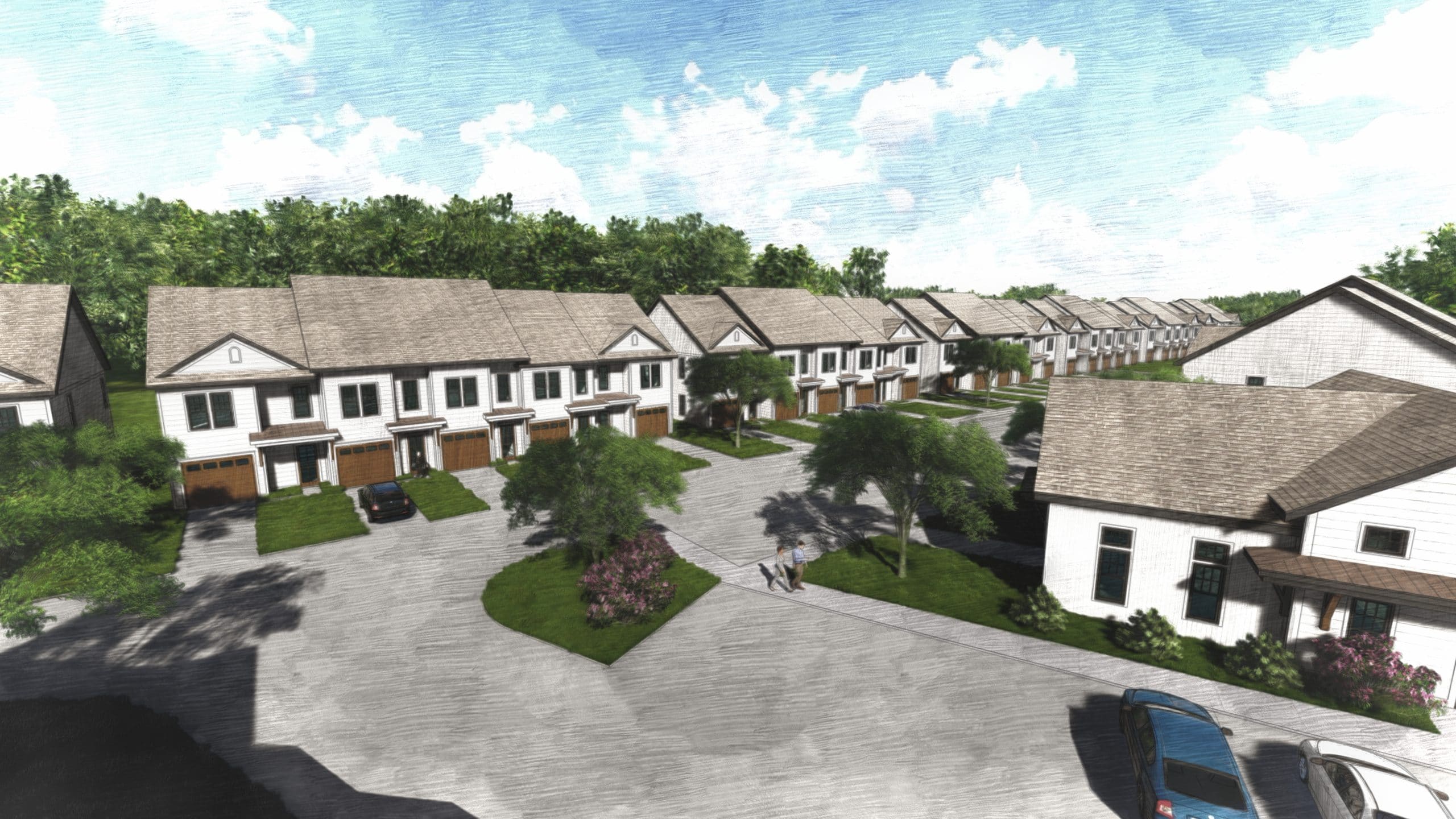 2021.07.31 - HICKORY TOWNHOMES - RENDERING 2