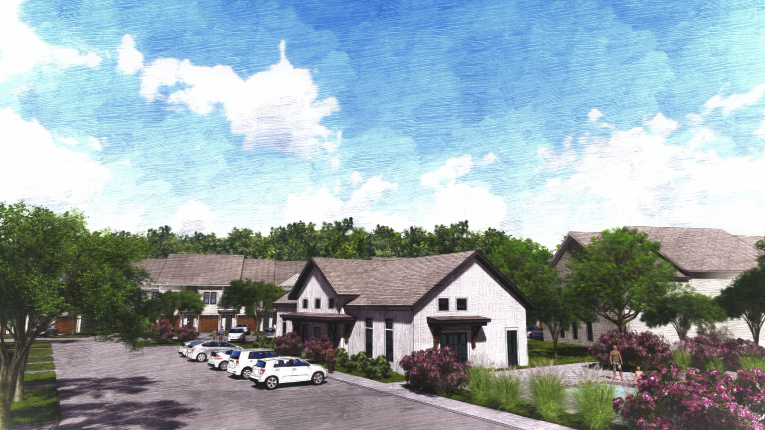 2022.02.04 - HICKORY TOWNHOMES - RENDERING 1