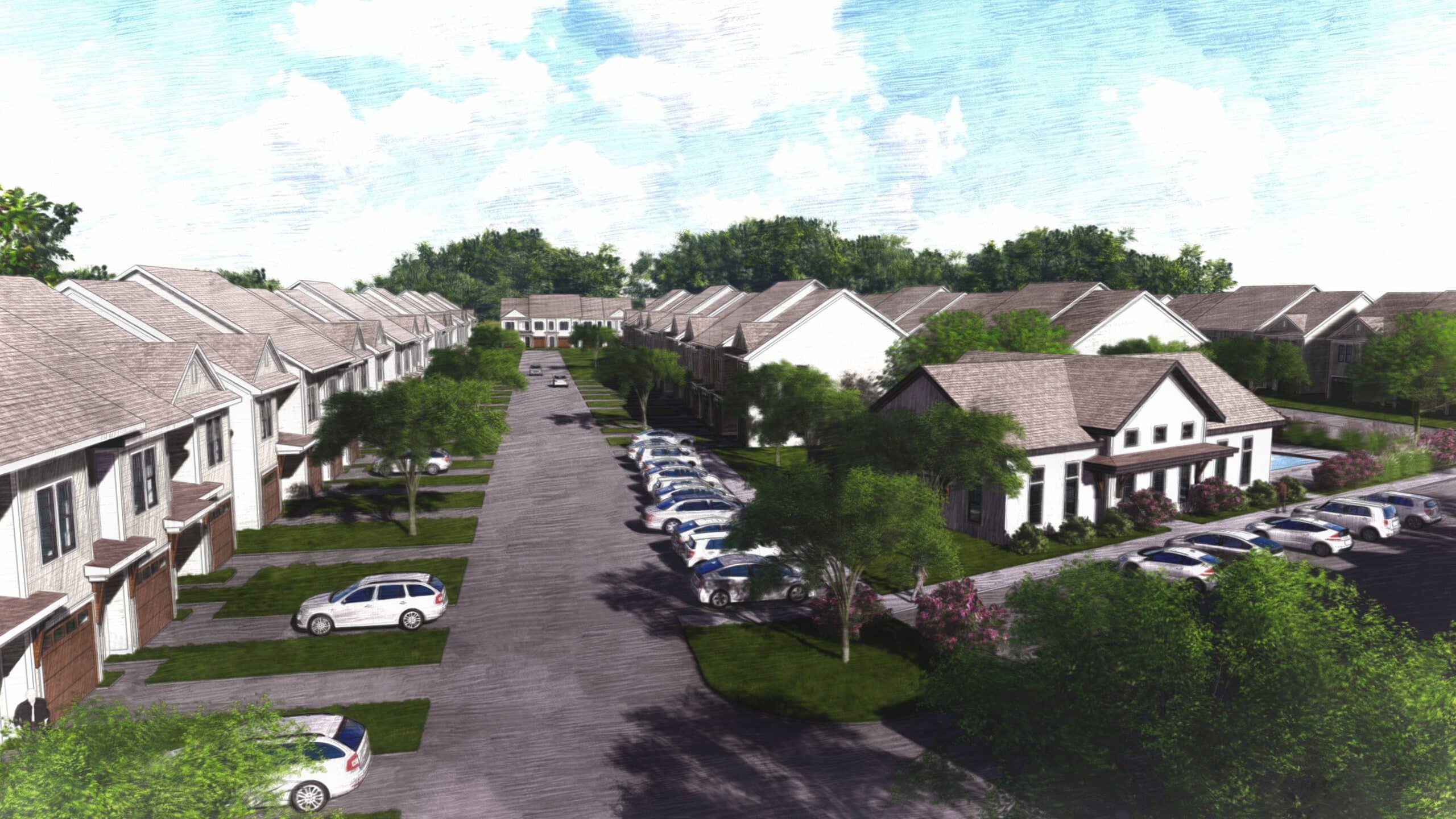 2022.02.04 - HICKORY TOWNHOMES - RENDERING 2